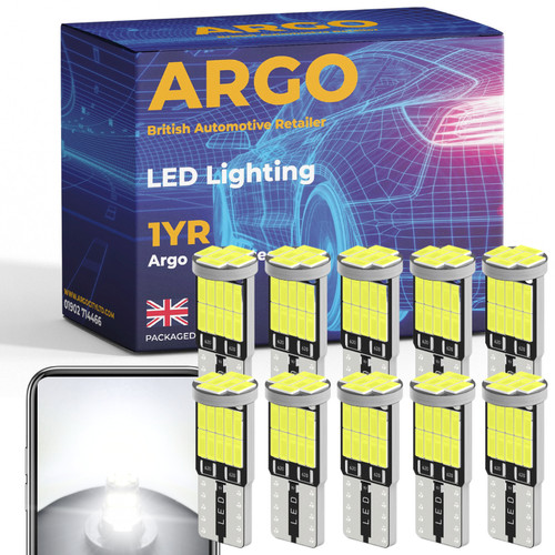 10x 501 t10 led bulbs - 10x,