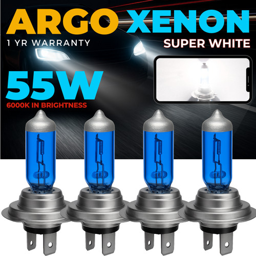 Xenon white headlight - 4x,